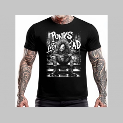Punks not Dead  -  čierne p&aacute;nske tričko 100%bavlna